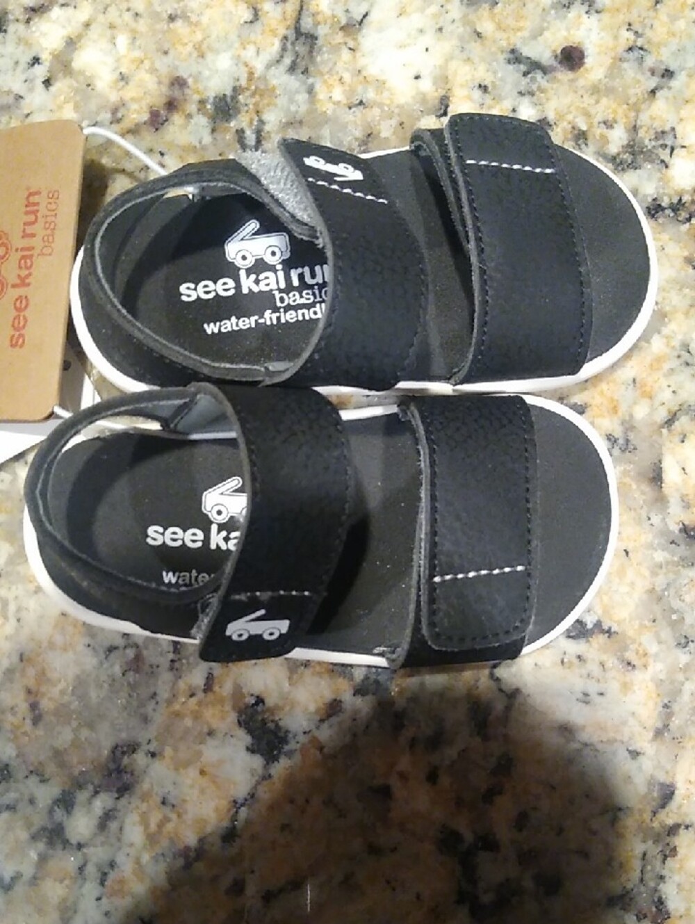 See Kai Run Black Velcro Water-Friendly Kids Sandals - Picture 3 of 5